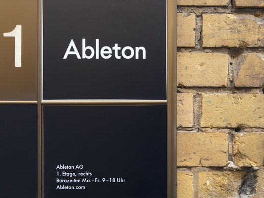 a wall with the number 1 that say ableton